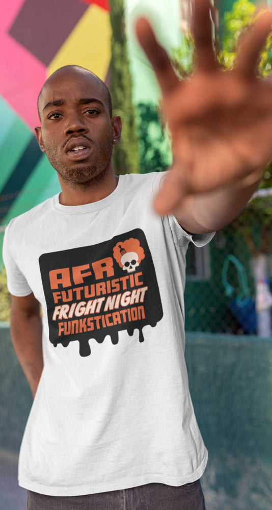 AfroFuturisticFrightNightFunkstication Men's T-Shirt - Logo 2
