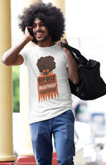 AfroFuturisticFrightNightFunkstication Men's White T-Shirt - Bat 1