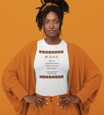 W.O.K.E. Kolonizer Education Women's T-Shirt - Pattern - 1
