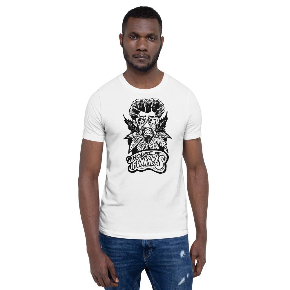 House of Funkabis Men's T-Shirt - Black And White - M1
