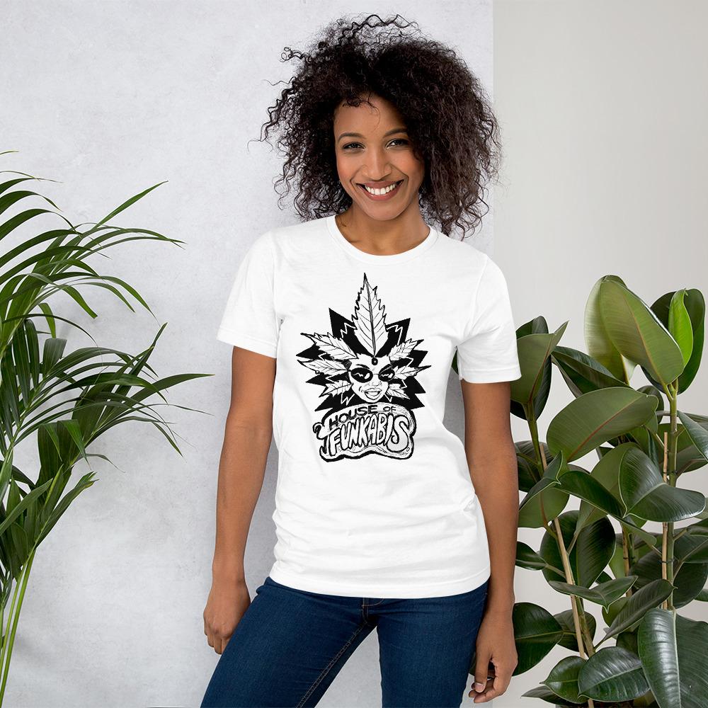 House Of Funkabis Women's T-Shirt - Black And White - F1